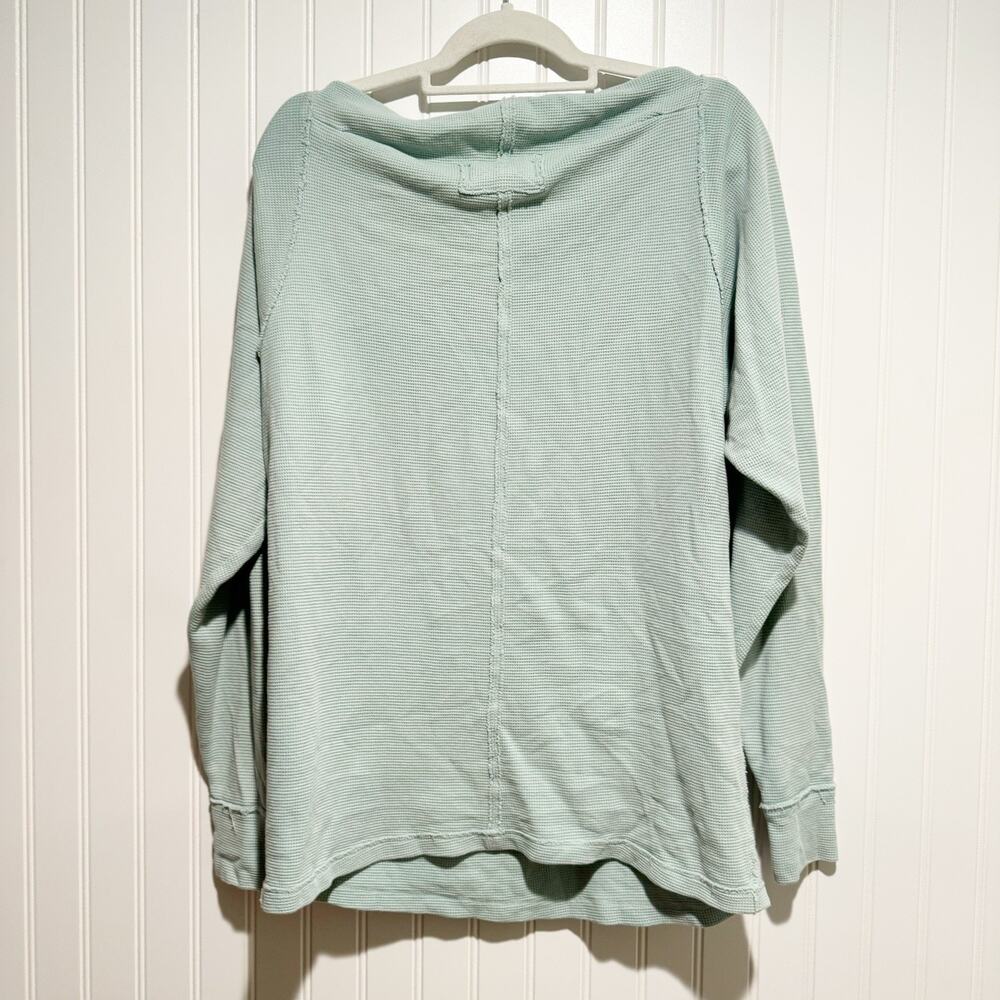 Free People We The Free Aqua Blue Thermal Top Size XS - Picture 5 of 5
